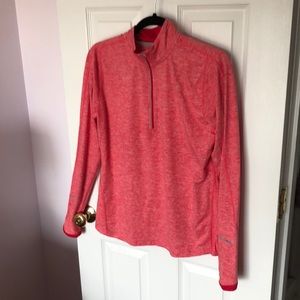 Nike Running Half-Zip in Strawberry Red